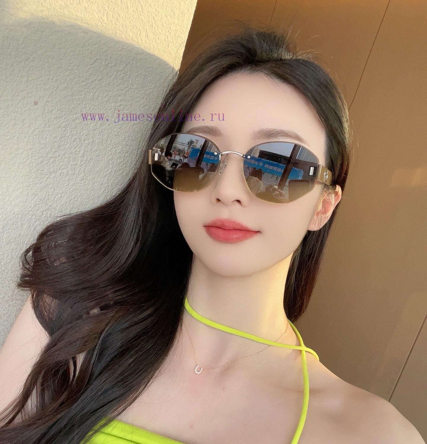LV Nylon Polarized Sunglasses 2024 Spring New Trendy Popular Fashion Round Frame Polarized S4a8o8zj5 - Image 4