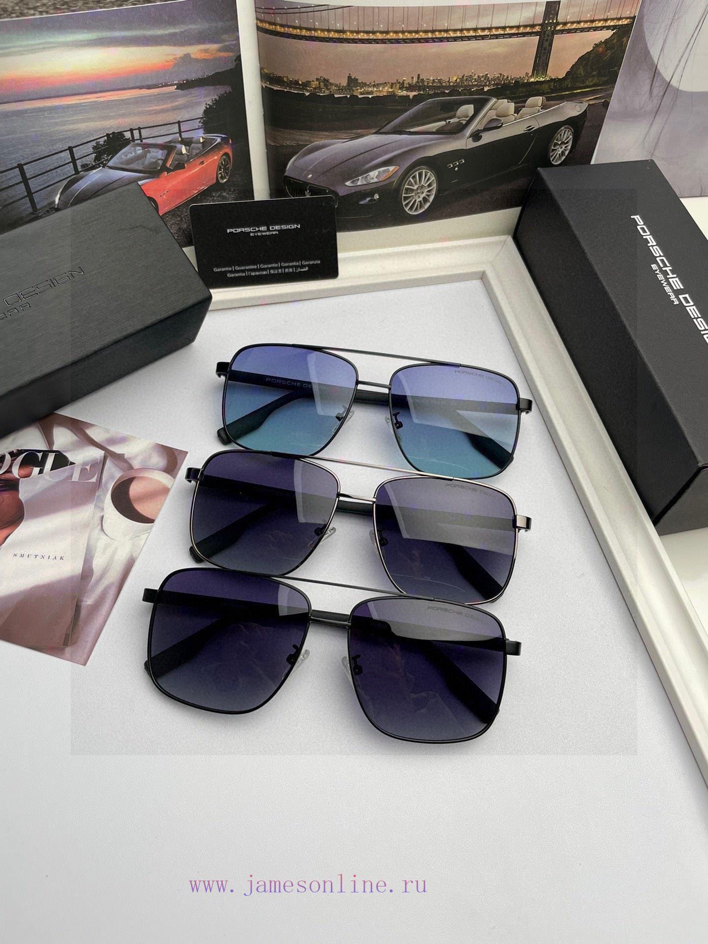 Brand Porsche high-quality men's polarized sunglasses with imported Polaroid polarized lenset1t708pa - Image 5
