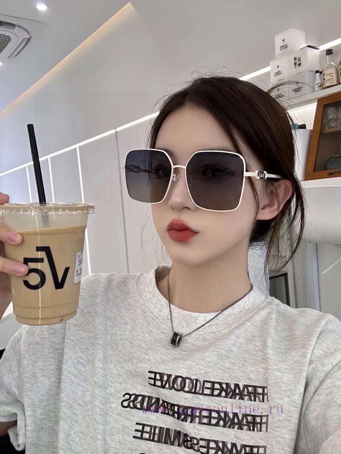 New Fendi Women's Polarized Sunglasses, Fashionable Face Repair Brand, Fashionable Style Codjny3rtlp - Image 3