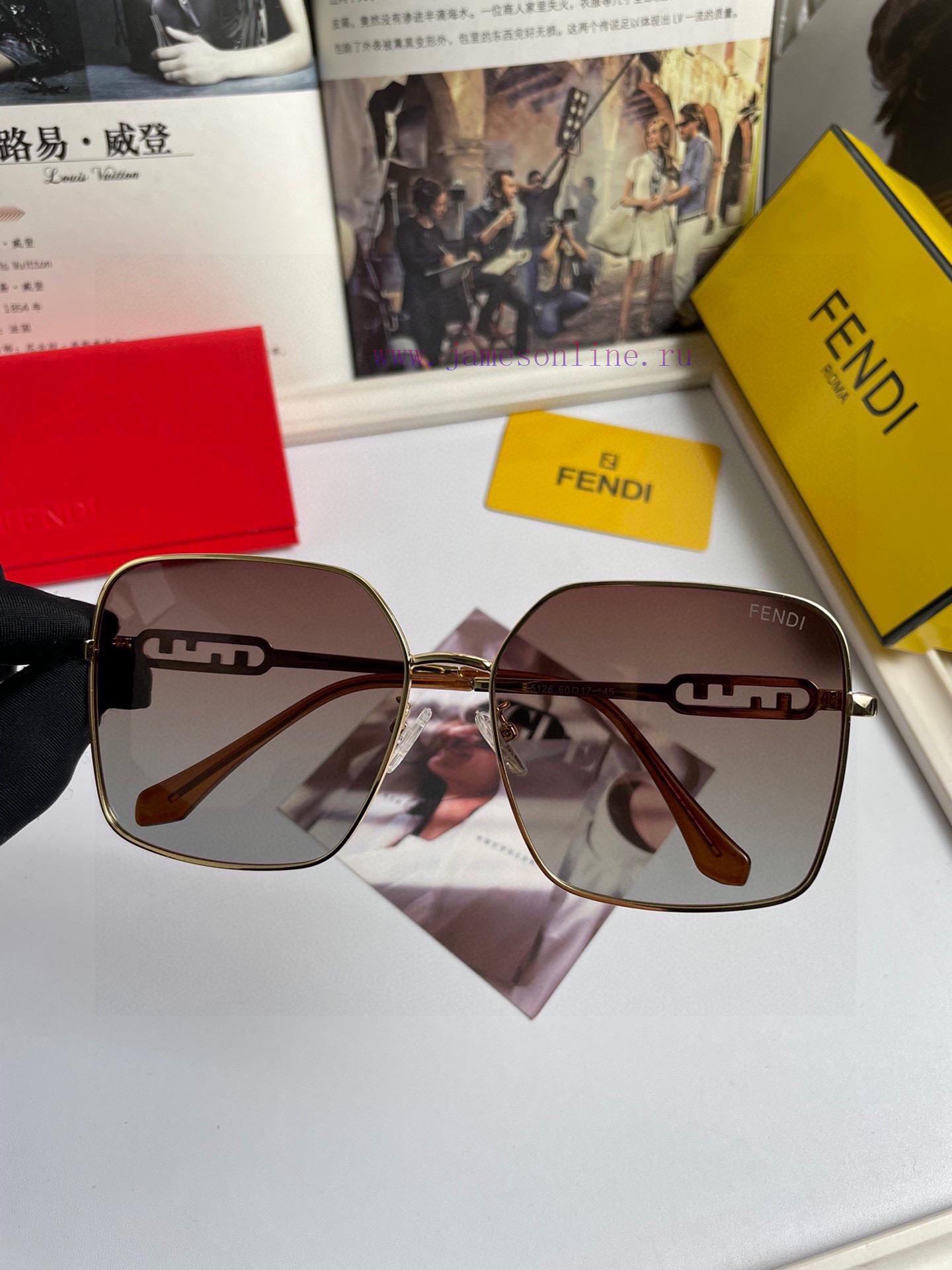 New Fendi Women's Polarized Sunglasses, Fashionable Face Repair Brand, Fashionable Style Codjny3rtlp - Image 5