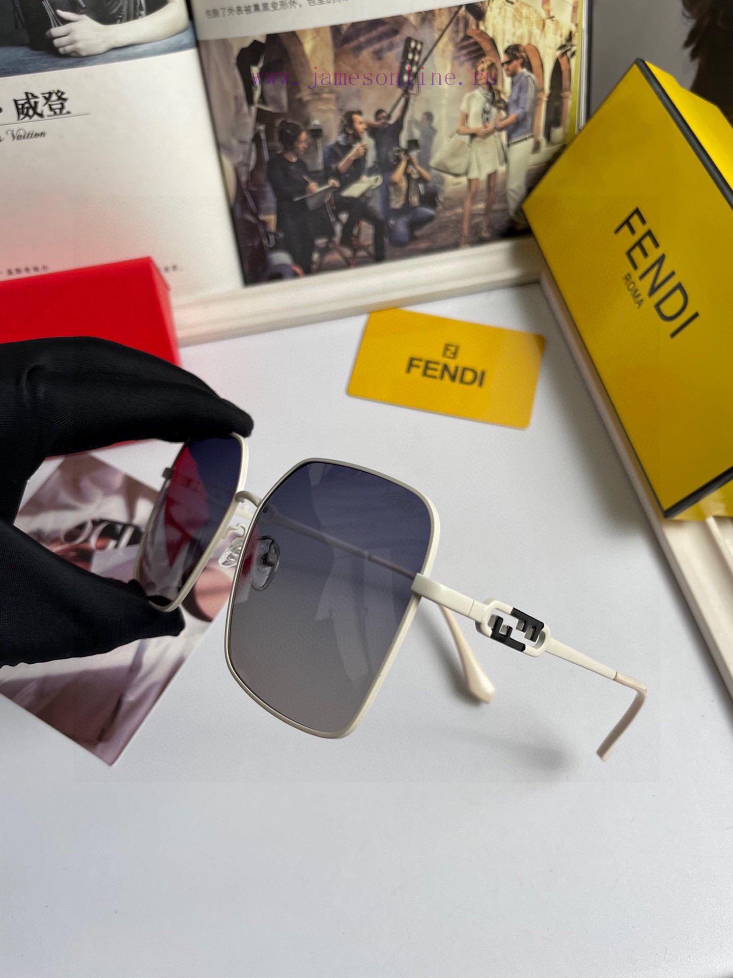 New Fendi Women's Polarized Sunglasses, Fashionable Face Repair Brand, Fashionable Style Codjny3rtlp - Image 7