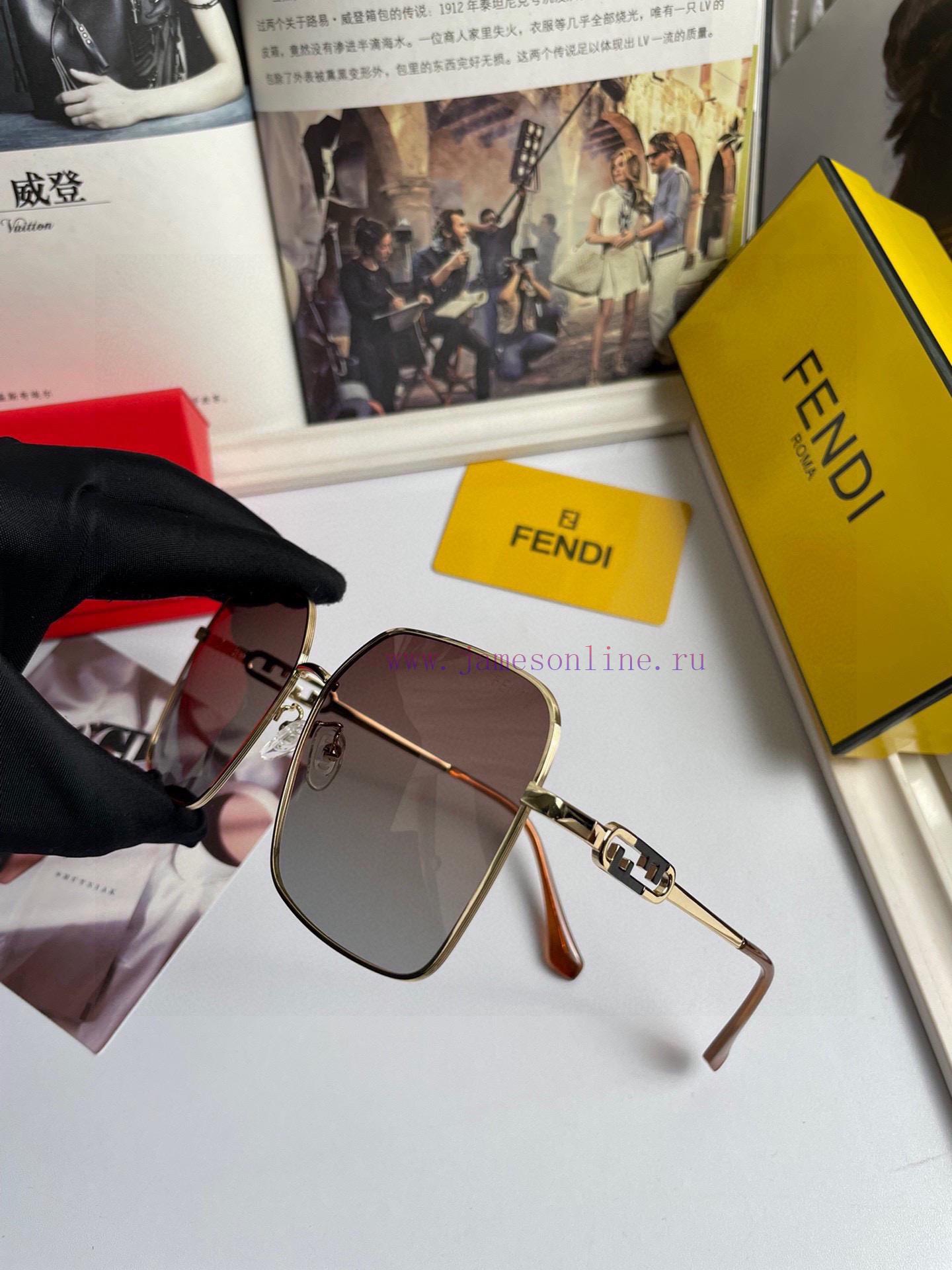 New Fendi Women's Polarized Sunglasses, Fashionable Face Repair Brand, Fashionable Style Codjny3rtlp - Image 8