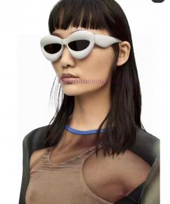Loewe 2024 New Inflatable Elliptical Sunglasses Fashion Star Sunshade Sunglasses Big Lips Fuumus3x66
