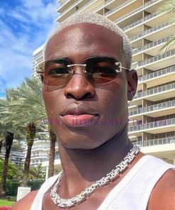 Cartier European and American frameless square sunglasses for men 2024 new style rugged and 0pkkv0al
