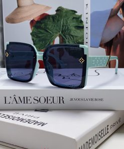 Lv Louis Vuitton 2024 New Sunglasses Fashion Large Frame Sunglasses Women's Trendy Clover Suna311uwy