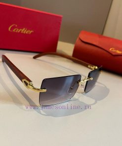 Cartier's precious sunglasses are made of metal material, PC frame, and have ten frameless l3pfl5gj3