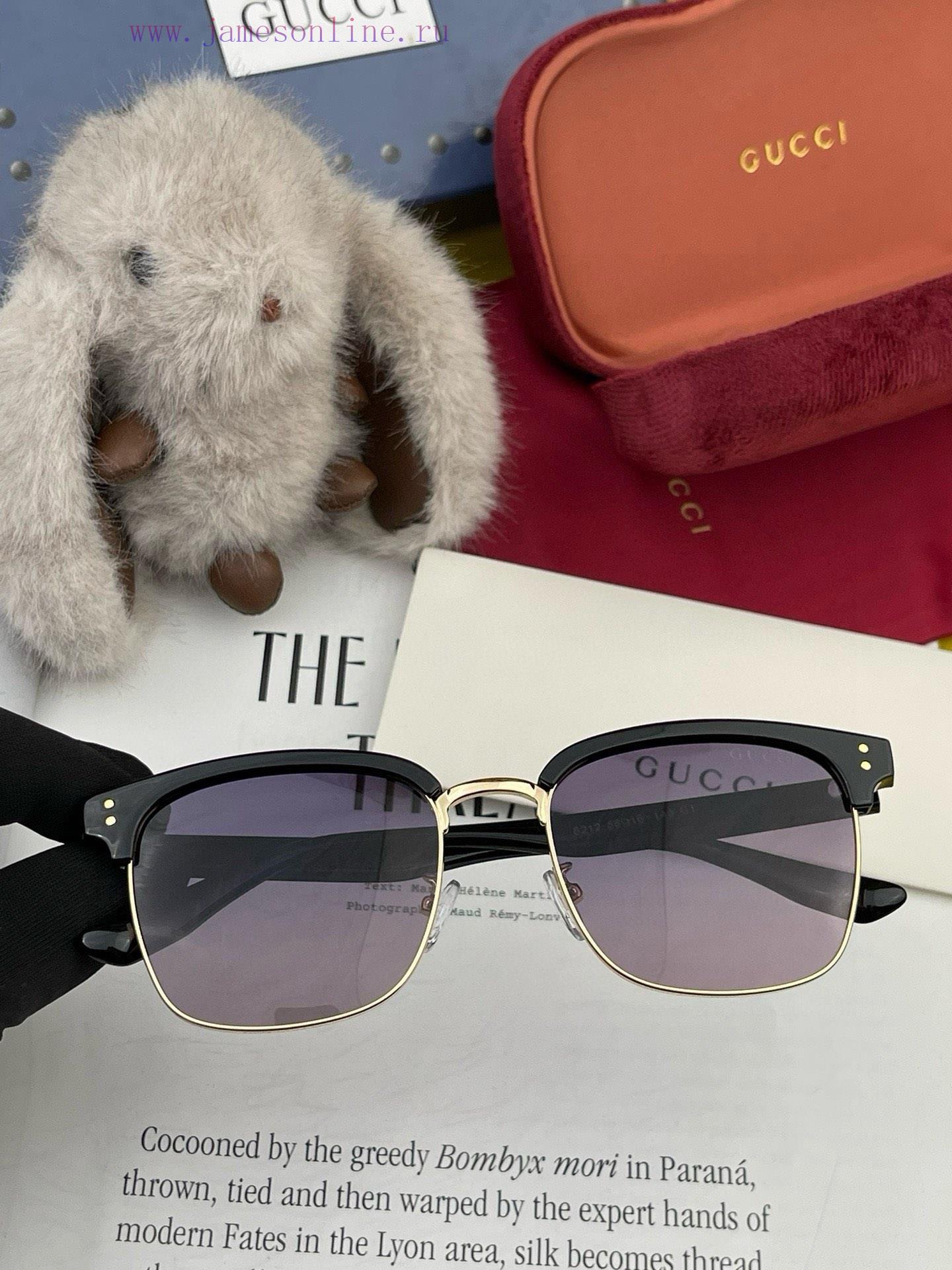GUCCI2024 New GUCCI Fashion Versatile Large Frame, Unique Half Frame Design, Atmospheric Styildvtd0c - Image 4
