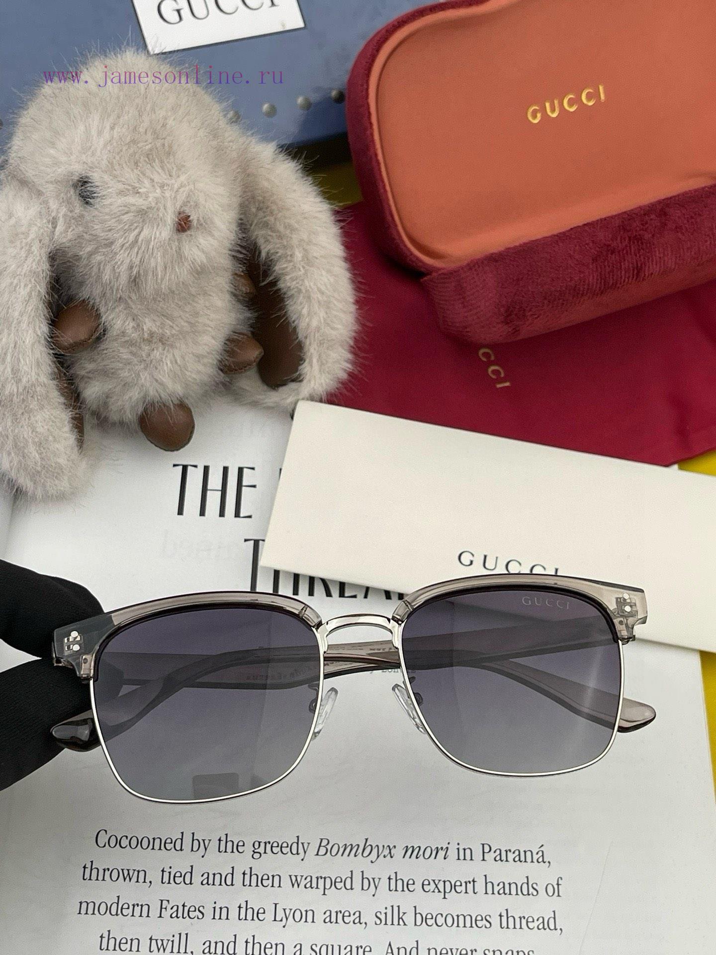GUCCI2024 New GUCCI Fashion Versatile Large Frame, Unique Half Frame Design, Atmospheric Styildvtd0c - Image 6