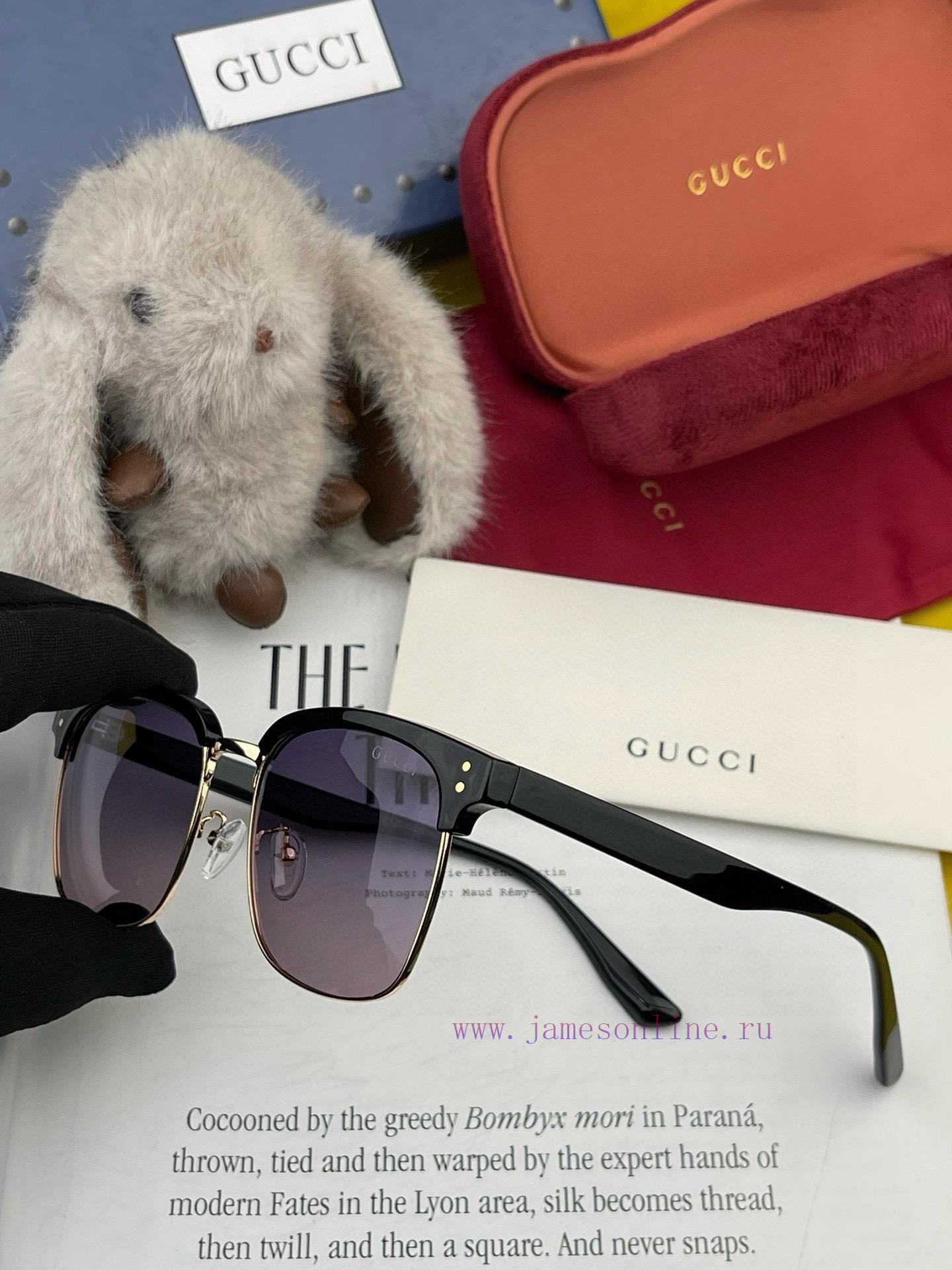 GUCCI2024 New GUCCI Fashion Versatile Large Frame, Unique Half Frame Design, Atmospheric Styildvtd0c - Image 7