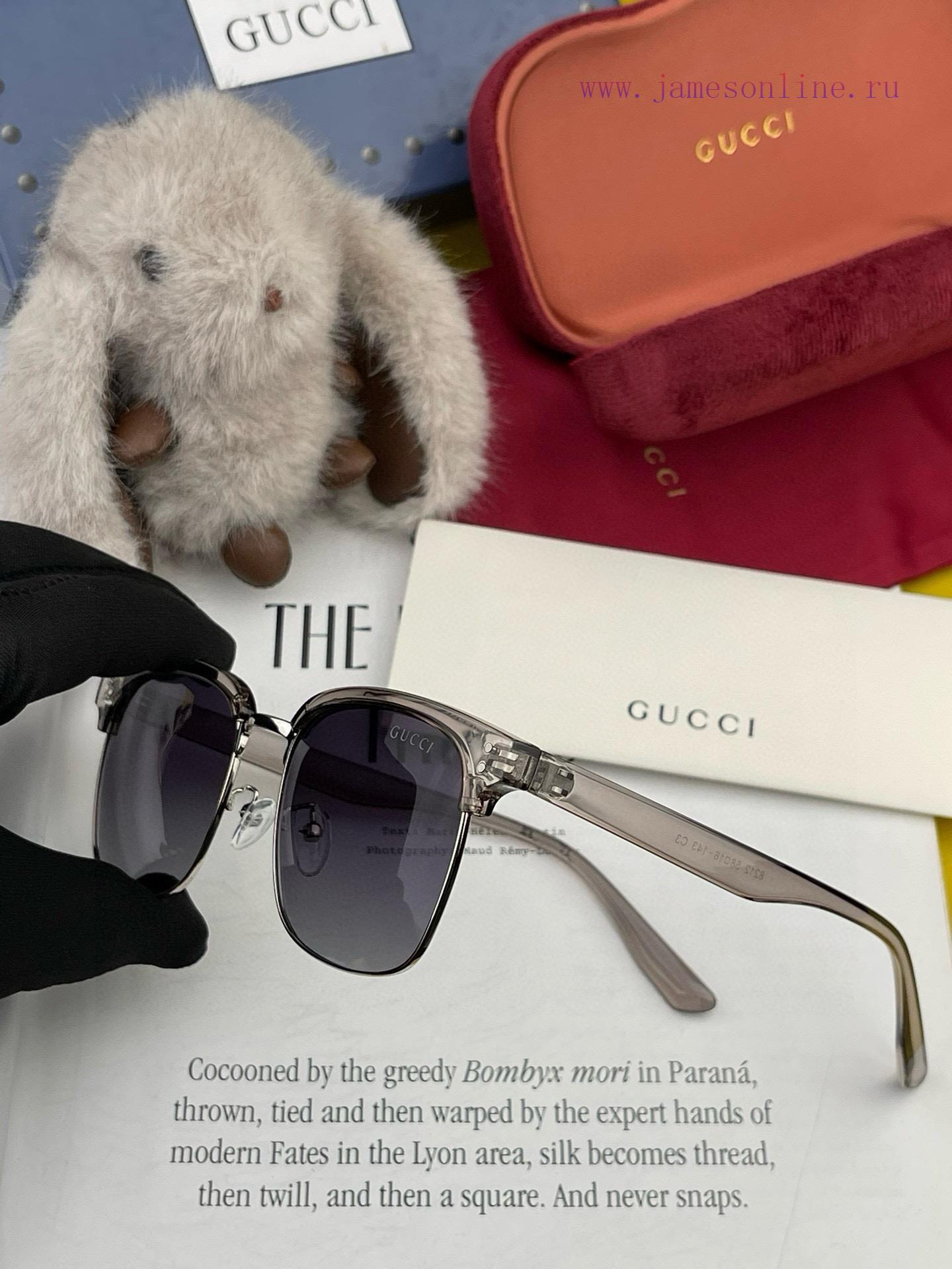GUCCI2024 New GUCCI Fashion Versatile Large Frame, Unique Half Frame Design, Atmospheric Styildvtd0c - Image 9