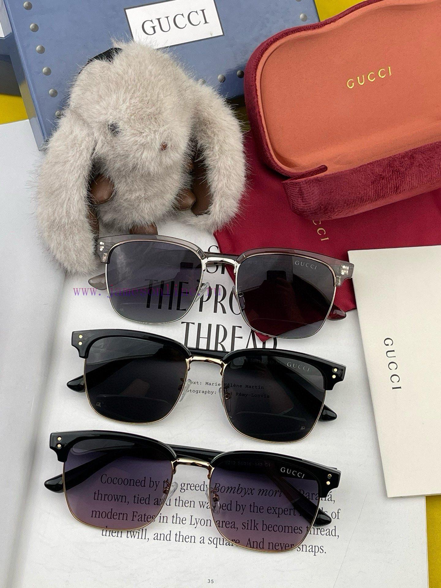 GUCCI2024 New GUCCI Fashion Versatile Large Frame, Unique Half Frame Design, Atmospheric Styildvtd0c - Image 10