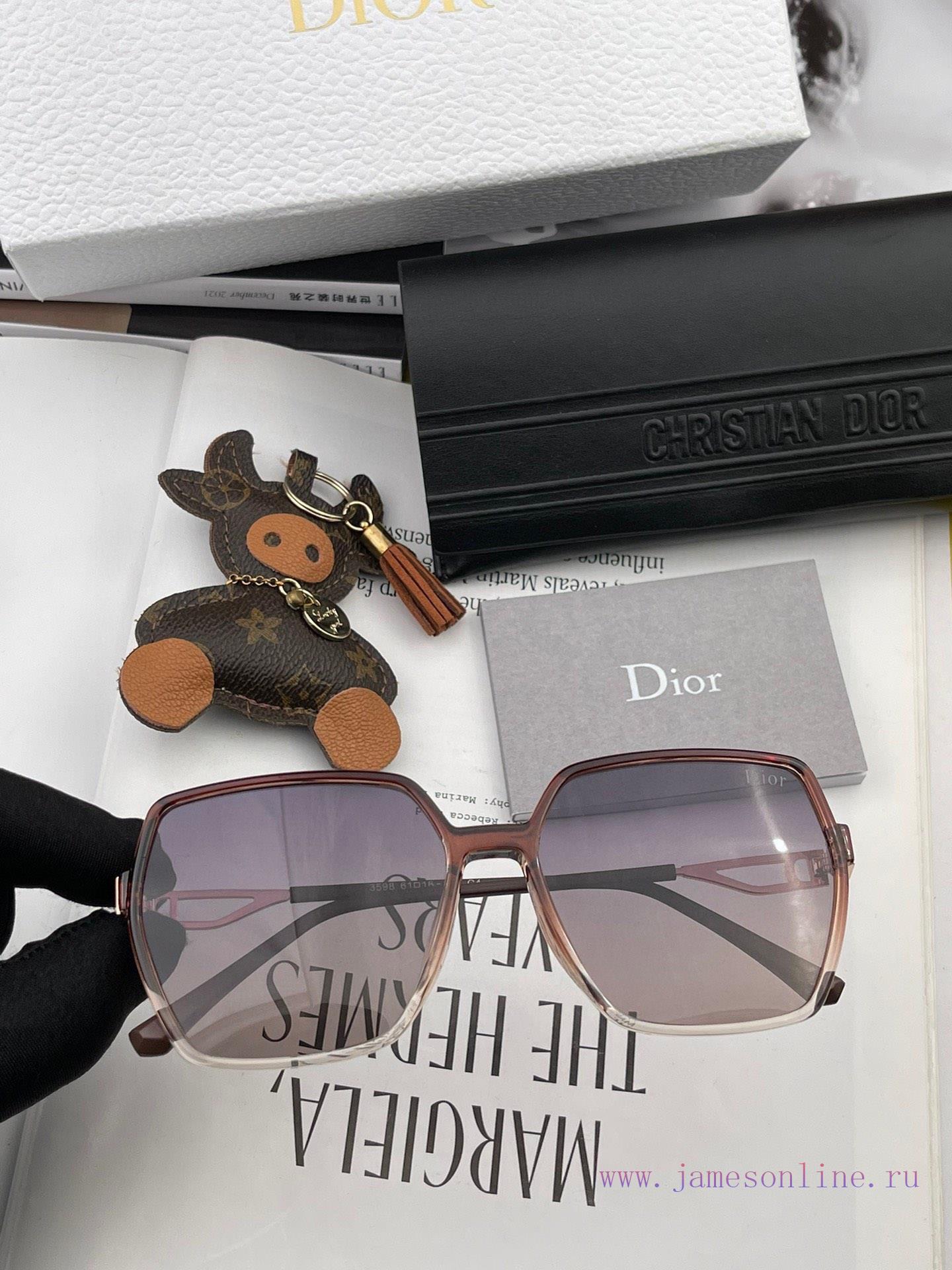 DIOR Dior 2024 Spring New Trendy Popular Fashion Box Polarized Sunglasses High Quality Comfoazwu7yp0 - Image 4