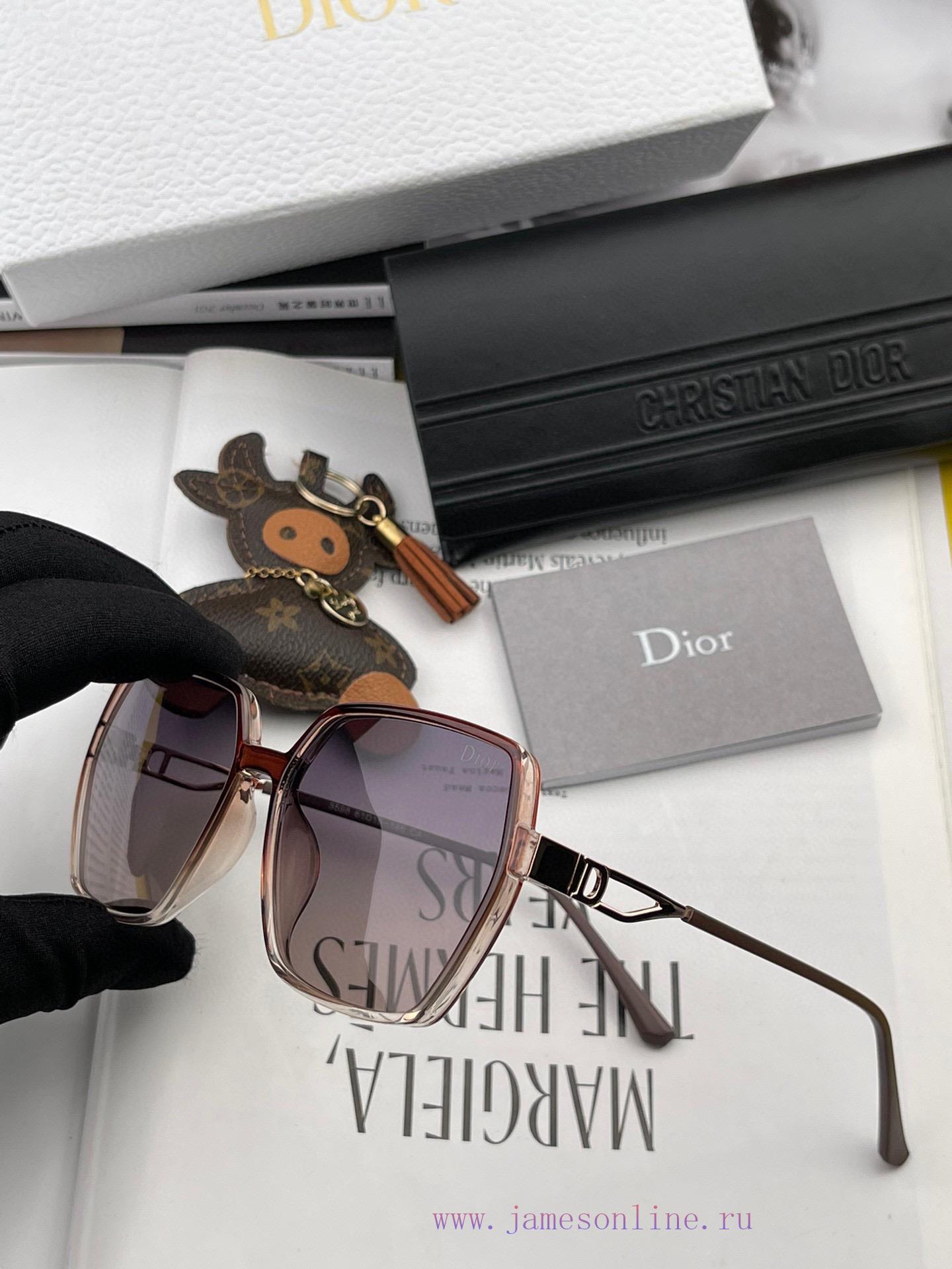 DIOR Dior 2024 Spring New Trendy Popular Fashion Box Polarized Sunglasses High Quality Comfoazwu7yp0 - Image 6