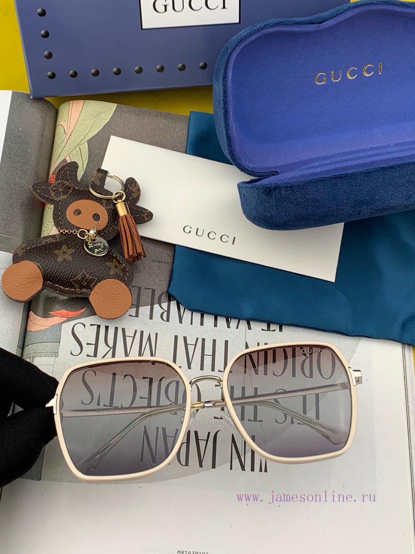 GUCCI 2024 Spring New Box Sunglasses: Various internet celebrities have brought a full circldvd1757u - Image 4