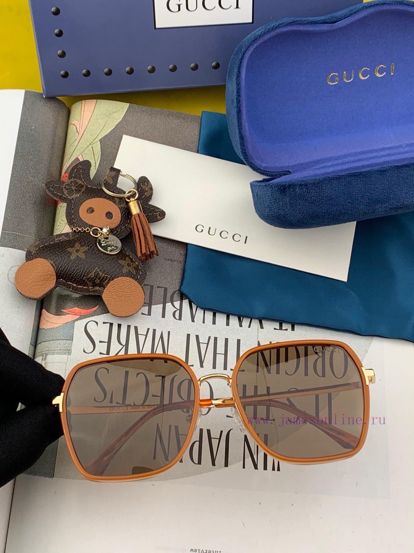 GUCCI 2024 Spring New Box Sunglasses: Various internet celebrities have brought a full circldvd1757u - Image 6