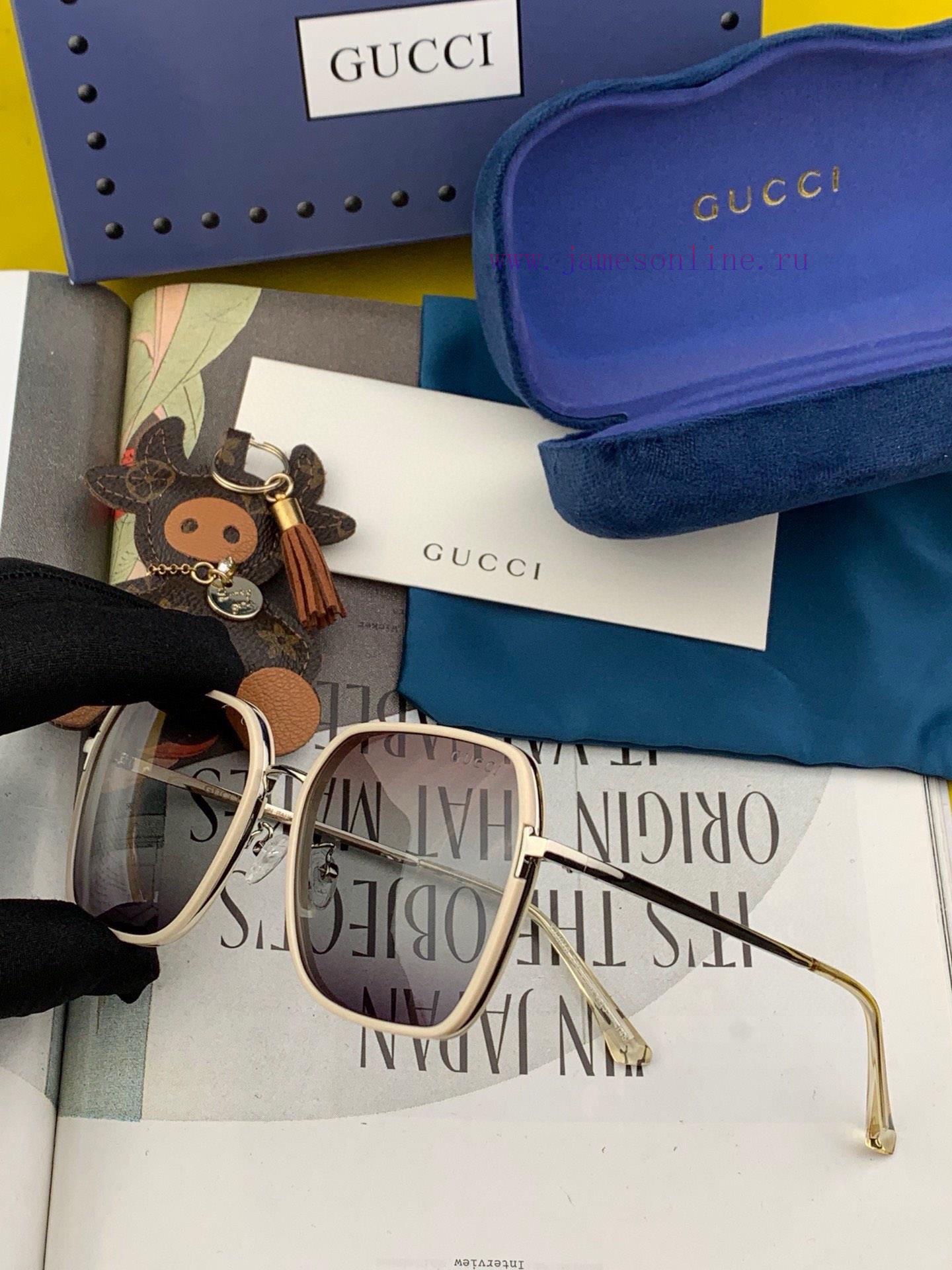 GUCCI 2024 Spring New Box Sunglasses: Various internet celebrities have brought a full circldvd1757u - Image 7