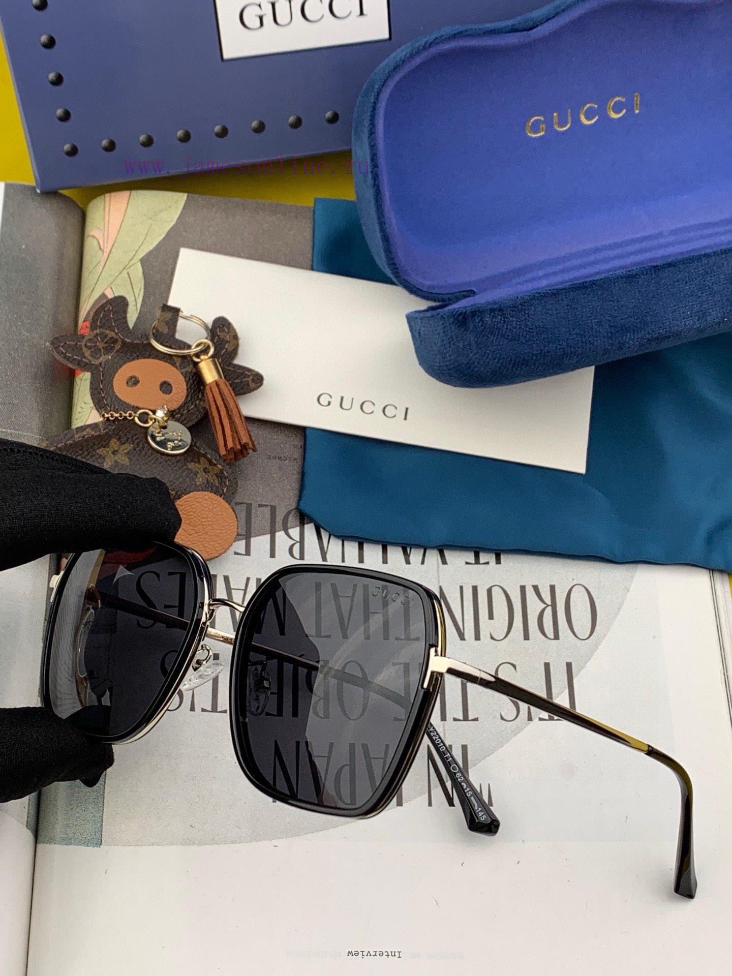 GUCCI 2024 Spring New Box Sunglasses: Various internet celebrities have brought a full circldvd1757u - Image 8