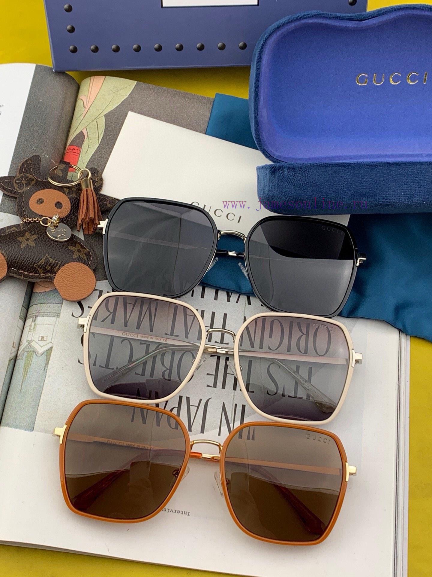 GUCCI 2024 Spring New Box Sunglasses: Various internet celebrities have brought a full circldvd1757u - Image 10