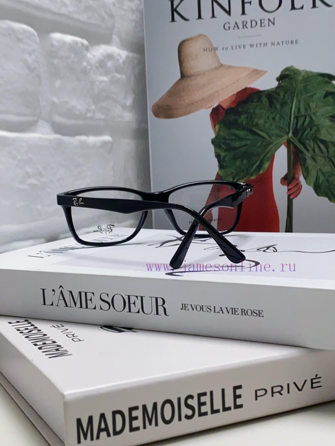 RAYBAN Optical Glasses Frame Classic Versatile Matte Blackboard Material Box Men's and Womensme1bysc - Image 4