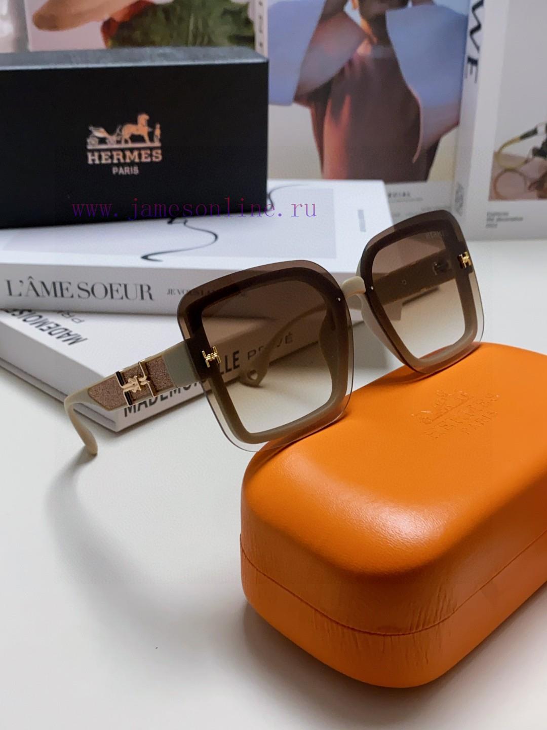 Hermes Women's Sunglasses UV resistant Round Face Large Frame Sunglasses 2024 New Large Face1mj8qwac - Image 9