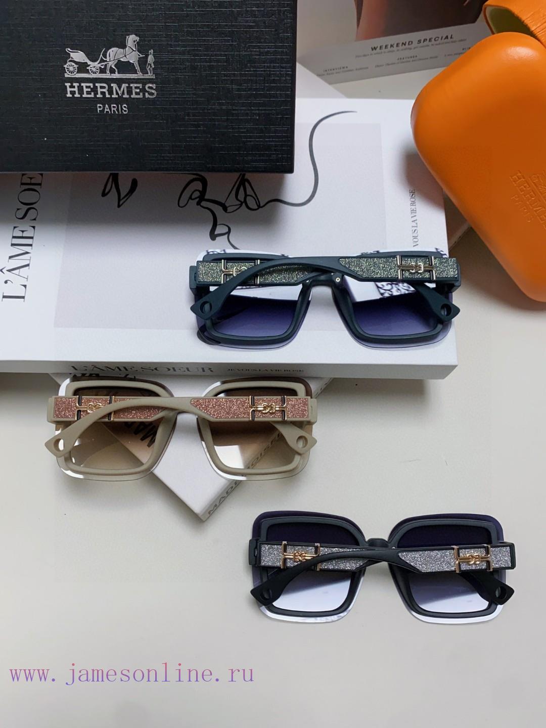 Hermes Women's Sunglasses UV resistant Round Face Large Frame Sunglasses 2024 New Large Face1mj8qwac - Image 10