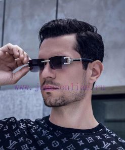 Cartier's return order finally arrived. 2024 new retro imitation wooden leg sunglasses for whxk6xr6b