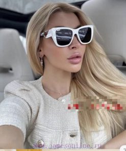 Prada 2024 European and American high-end women's boxy slimming versatile sun eye European sl98uh413