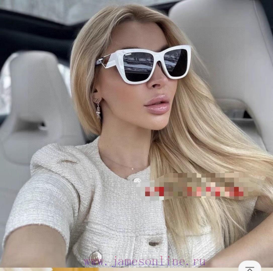 Prada 2024 European and American high-end women's boxy slimming versatile sun eye European sl98uh413