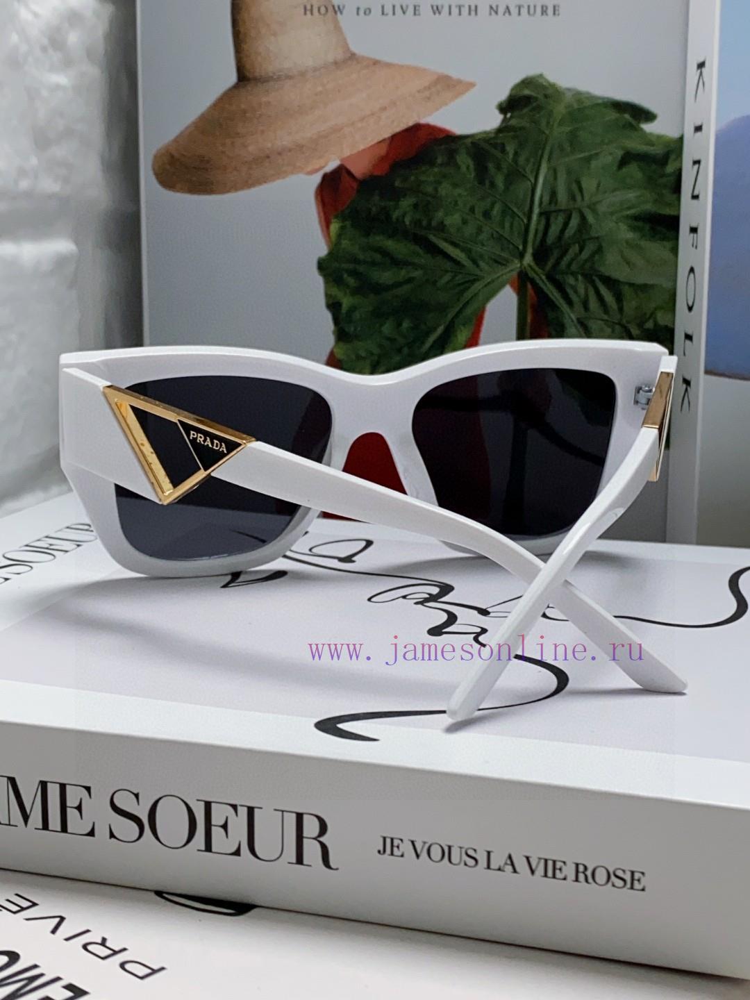 Prada 2024 European and American high-end women's boxy slimming versatile sun eye European sl98uh413 - Image 5