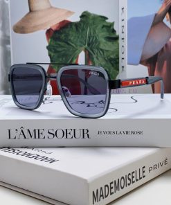 Prada 2024 New Trendy Sunglasses, UV resistant Pilot Sunglasses, Driving Fashion Toad Glassek0vahq2c
