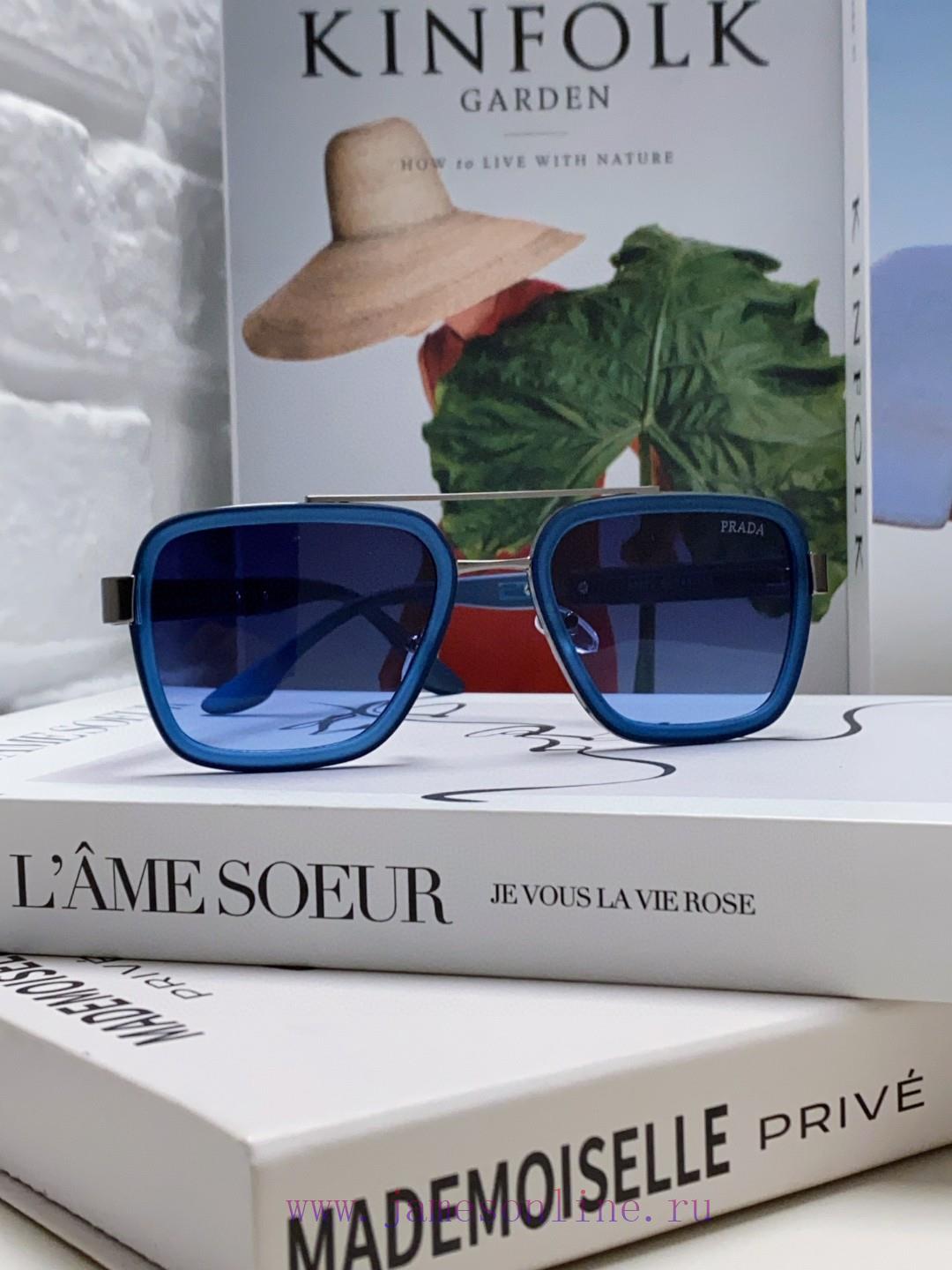 Prada 2024 New Trendy Sunglasses, UV resistant Pilot Sunglasses, Driving Fashion Toad Glasse05r2d3ks - Image 3