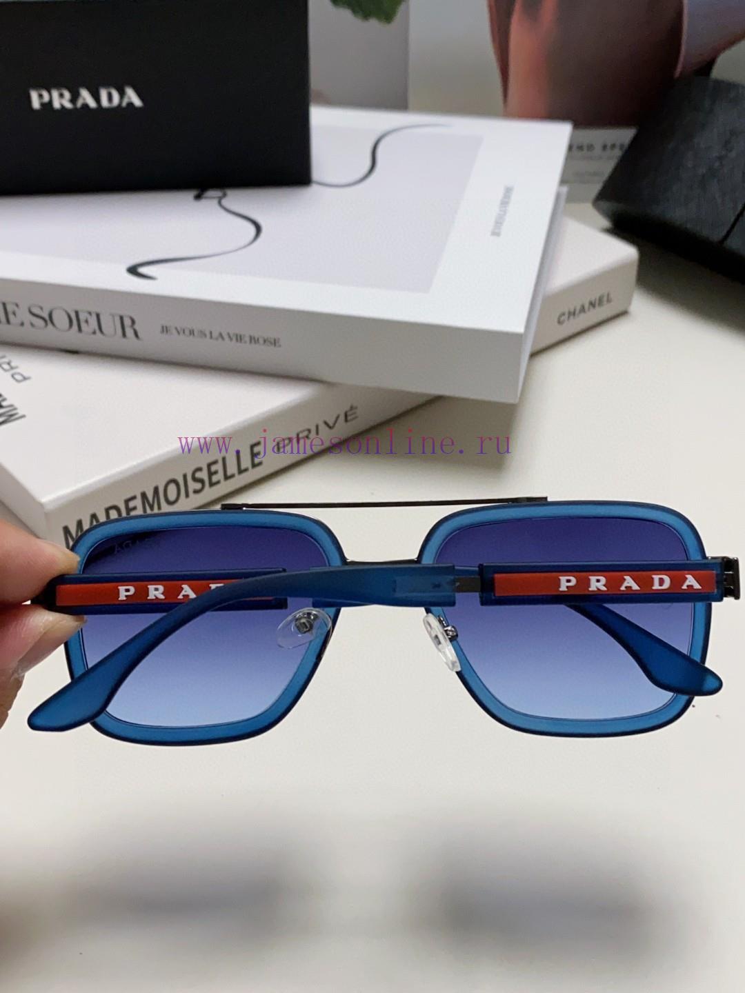Prada 2024 New Trendy Sunglasses, UV resistant Pilot Sunglasses, Driving Fashion Toad Glasse05r2d3ks - Image 6