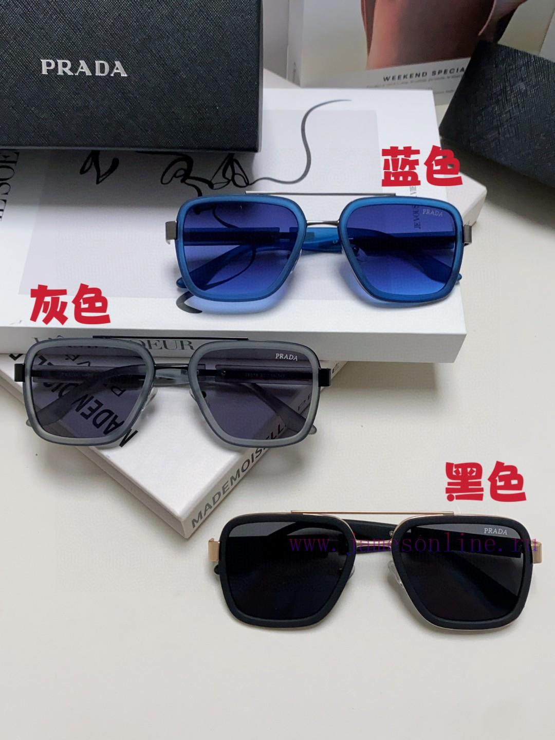 Prada 2024 New Trendy Sunglasses, UV resistant Pilot Sunglasses, Driving Fashion Toad Glasse05r2d3ks - Image 11