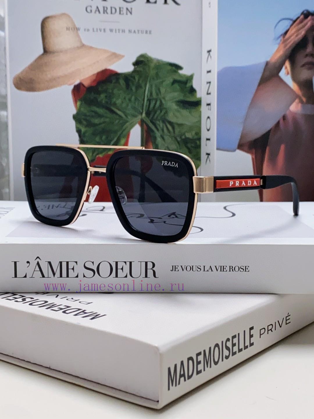 Prada 2024 New Trendy Sunglasses, UV resistant Pilot Sunglasses, Driving Fashion Toad Glassehspkl3tv - Image 3