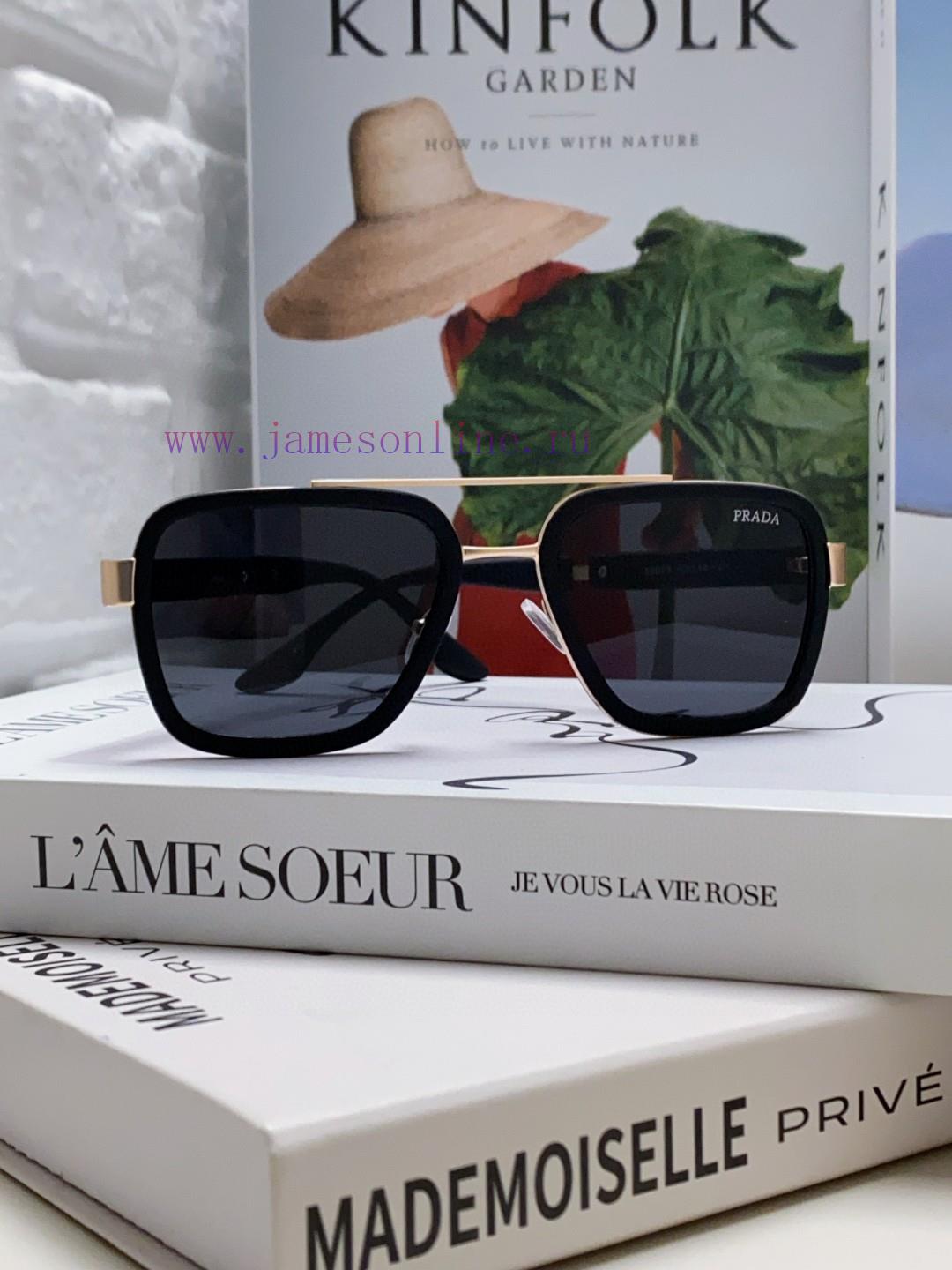 Prada 2024 New Trendy Sunglasses, UV resistant Pilot Sunglasses, Driving Fashion Toad Glassehspkl3tv - Image 4