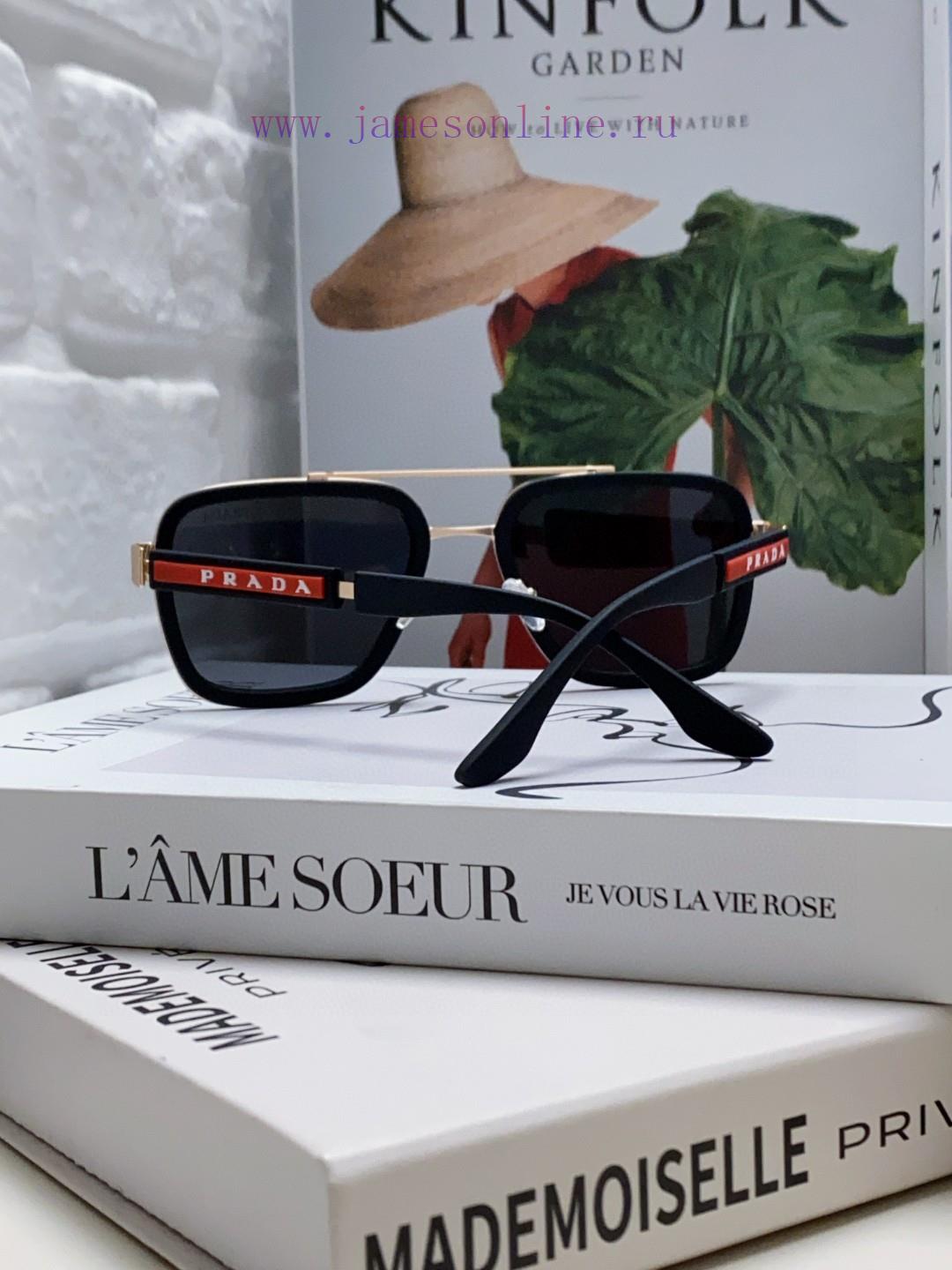 Prada 2024 New Trendy Sunglasses, UV resistant Pilot Sunglasses, Driving Fashion Toad Glassehspkl3tv - Image 5
