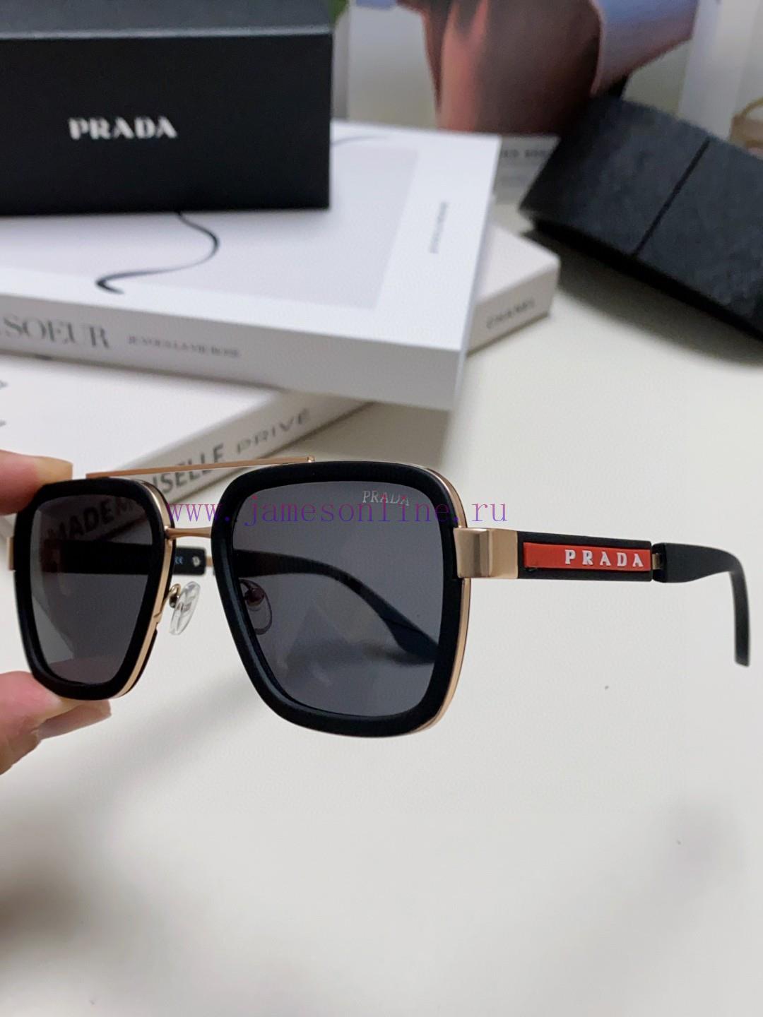 Prada 2024 New Trendy Sunglasses, UV resistant Pilot Sunglasses, Driving Fashion Toad Glassehspkl3tv - Image 8