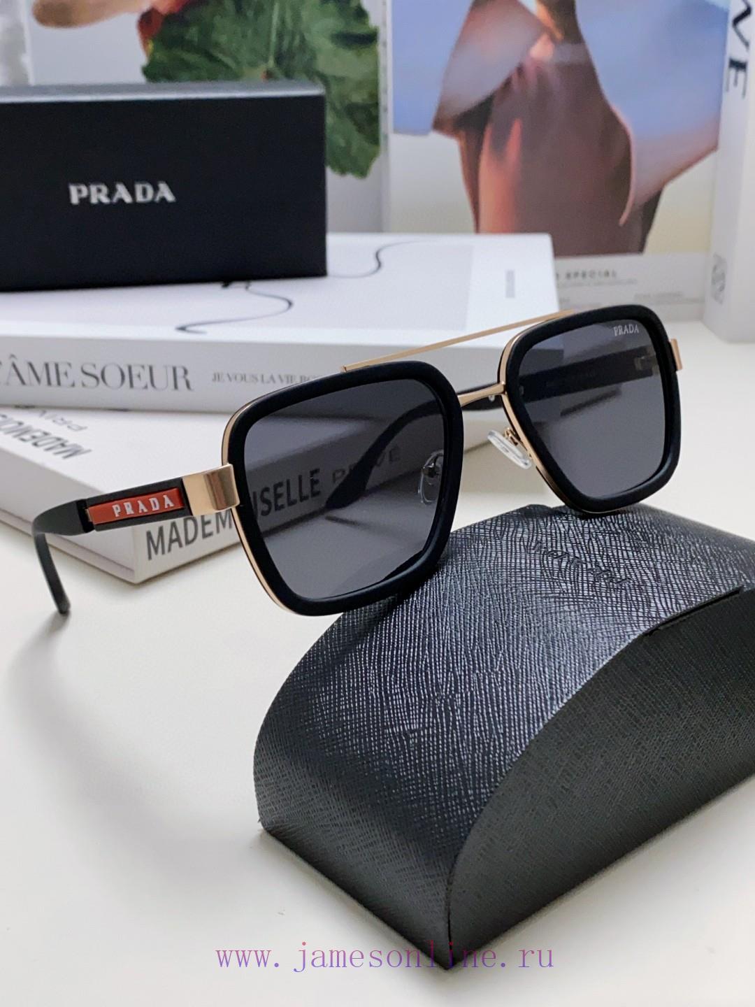 Prada 2024 New Trendy Sunglasses, UV resistant Pilot Sunglasses, Driving Fashion Toad Glassehspkl3tv - Image 10