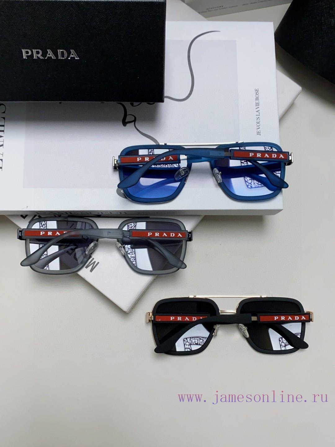 Prada 2024 New Trendy Sunglasses, UV resistant Pilot Sunglasses, Driving Fashion Toad Glassehspkl3tv - Image 11