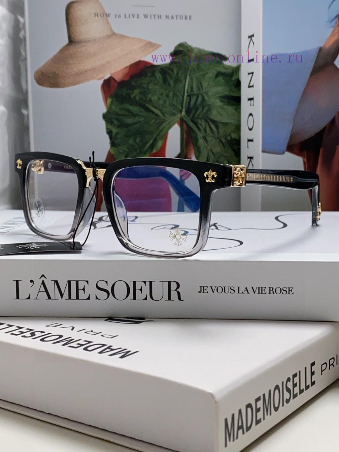 Return order received Chrome Hearts 2024 new retro black eyeglass frame men's Japanese artisxwfdpzo6