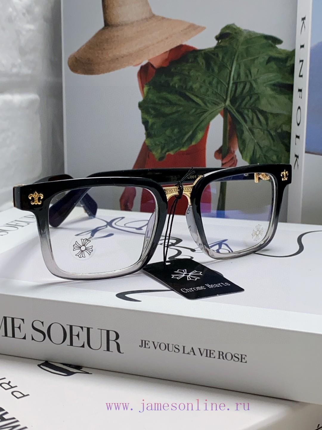 Return order received Chrome Hearts 2024 new retro black eyeglass frame men's Japanese artisxwfdpzo6 - Image 3