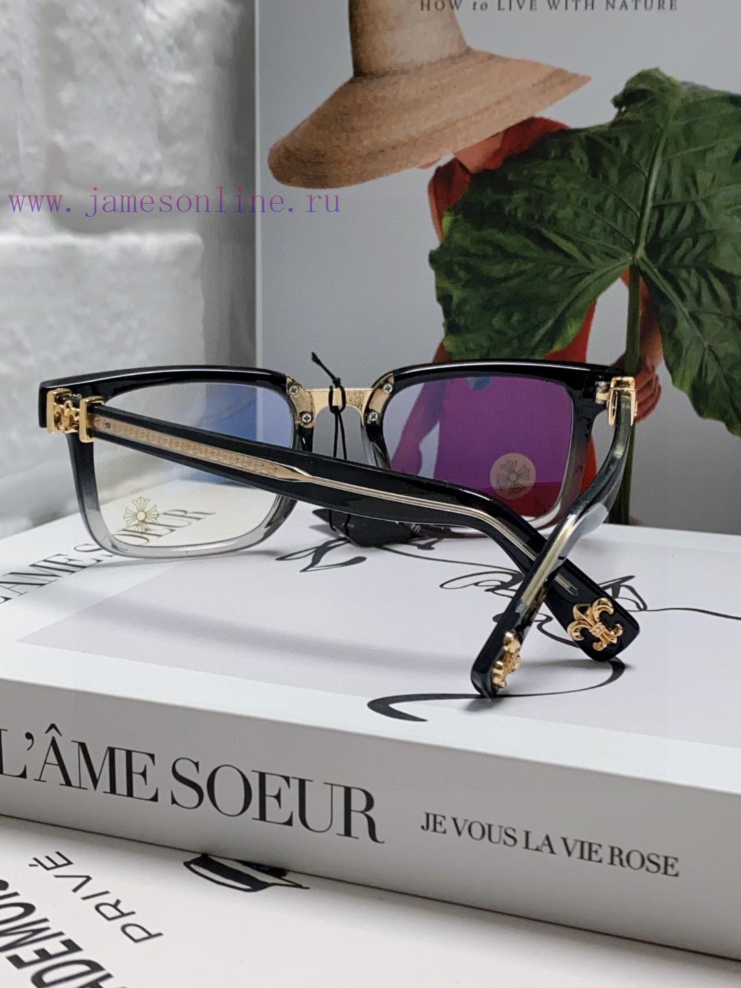 Return order received Chrome Hearts 2024 new retro black eyeglass frame men's Japanese artisxwfdpzo6 - Image 4