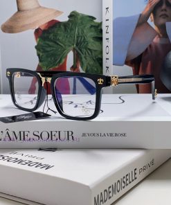 Return order received Chrome Hearts 2024 new retro black eyeglass frame men's Japanese artislum9yw0b