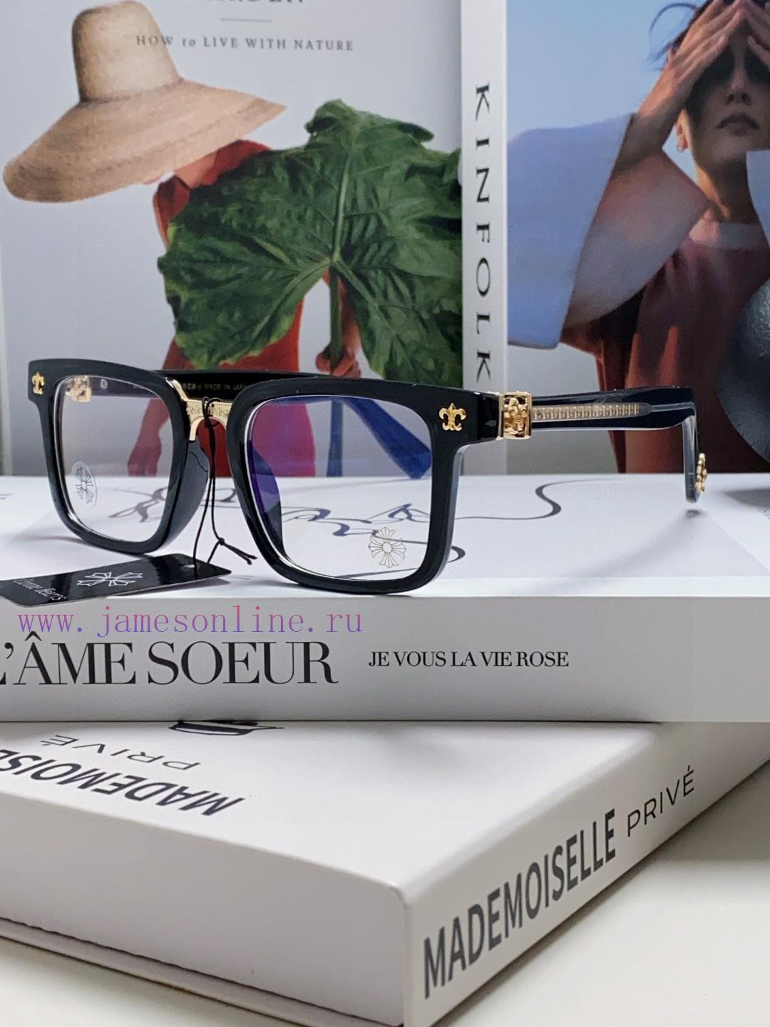 Return order received Chrome Hearts 2024 new retro black eyeglass frame men's Japanese artislum9yw0b - Image 2