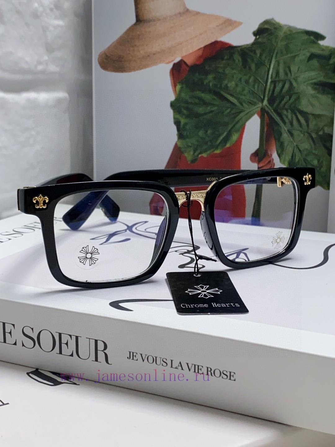 Return order received Chrome Hearts 2024 new retro black eyeglass frame men's Japanese artislum9yw0b - Image 3