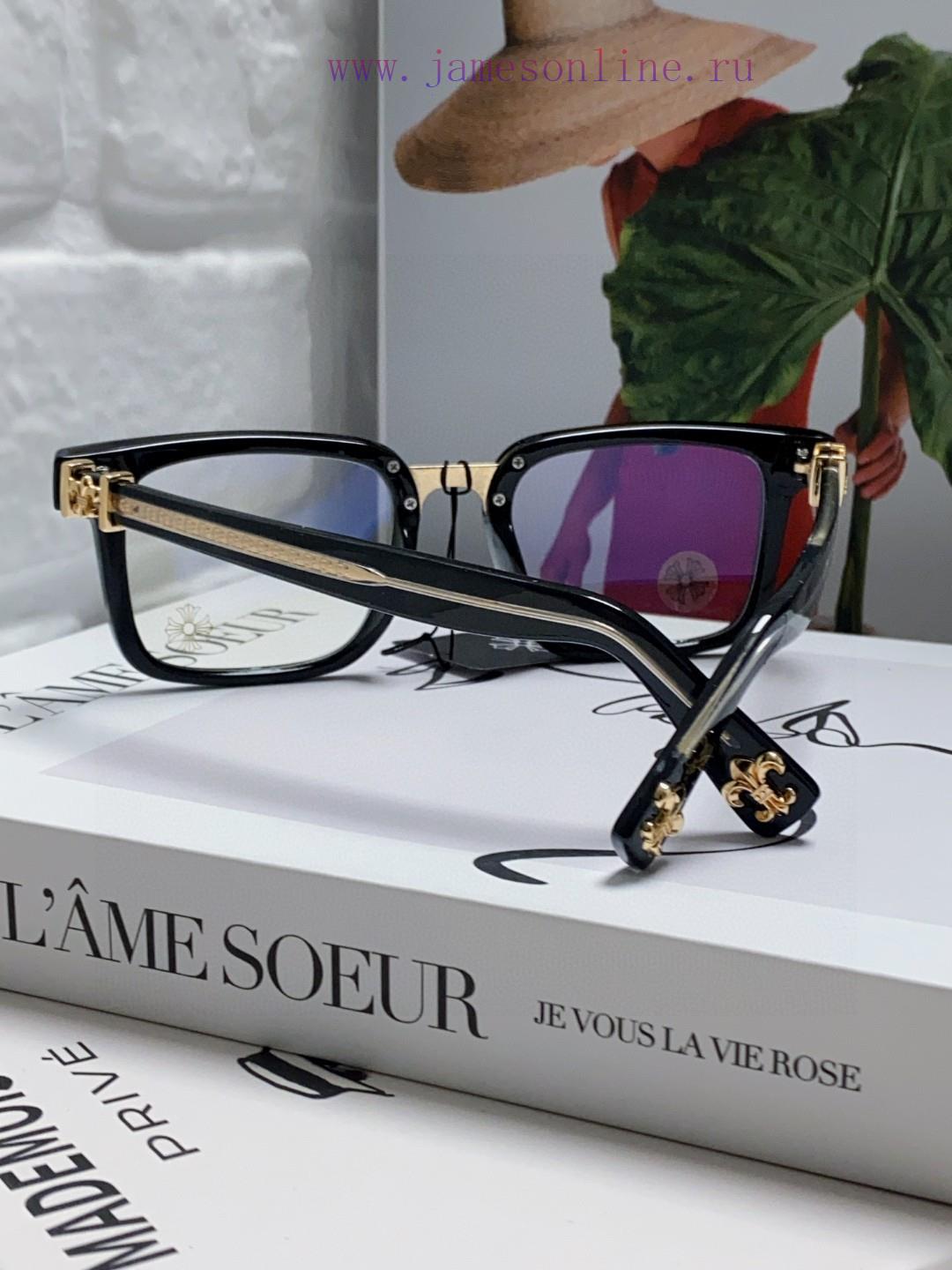 Return order received Chrome Hearts 2024 new retro black eyeglass frame men's Japanese artislum9yw0b - Image 4
