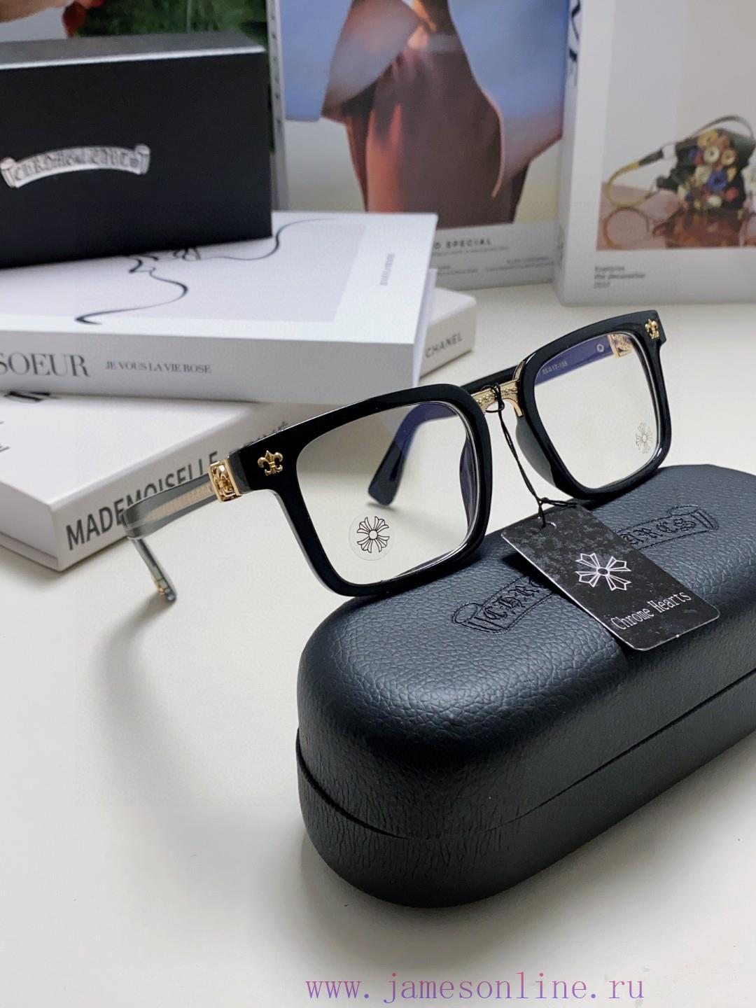 Return order received Chrome Hearts 2024 new retro black eyeglass frame men's Japanese artislum9yw0b - Image 9