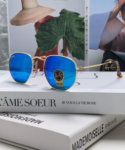 RAYBAN RB3548 flat glass lens polygonal frame dazzling trendy sunglasses, unisex size 51-21<8vomjh5d