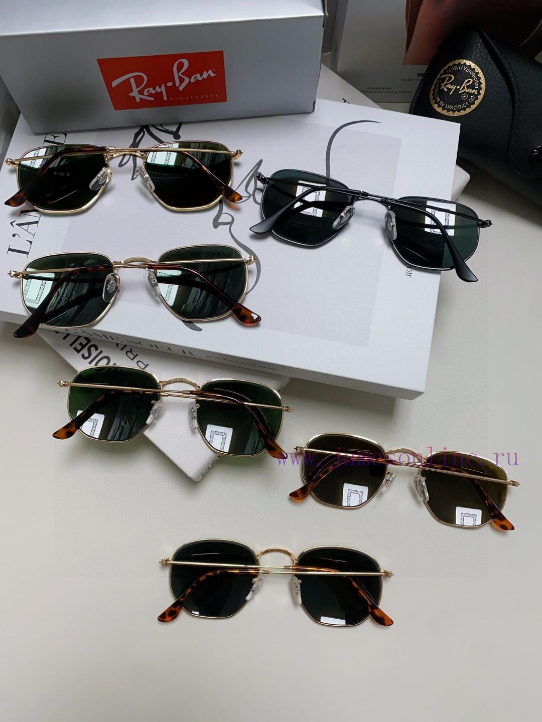 RAYBAN RB3548 flat glass lens polygonal frame dazzling trendy sunglasses, unisex size 51-21<8vomjh5d - Image 10