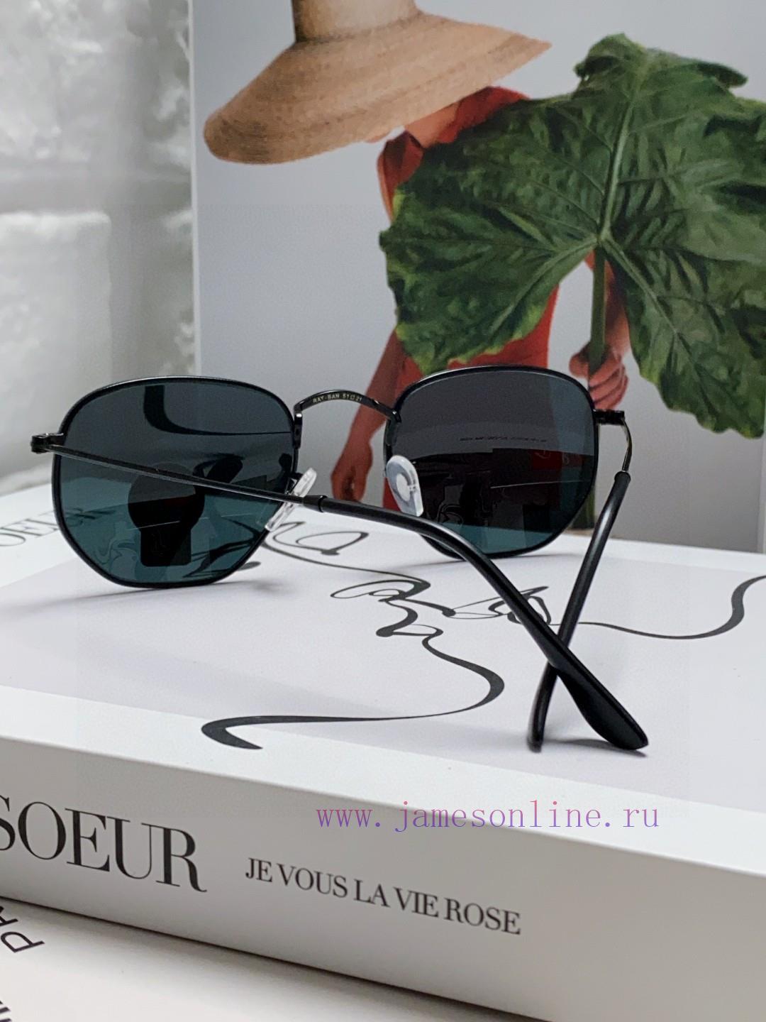RAYBAN RB3548 flat glass lens polygonal frame dazzling trendy sunglasses, unisex size 51-21<egvq6nnp - Image 4